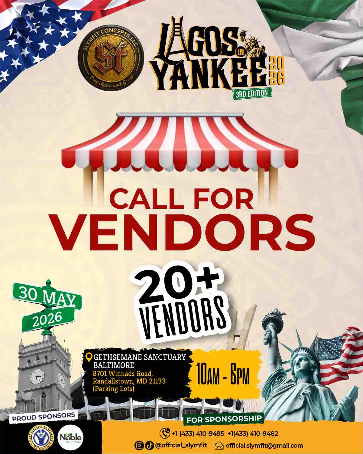 vendor space at Lagos In Yankee